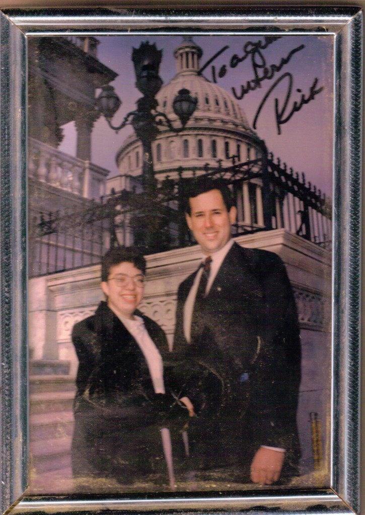 Rick Santorum Official Photo from my intern ship