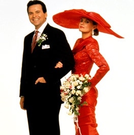 Vintage Lucy in her wedding dress.