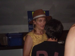Jill talking with a fan - she talked to every single person at the show. 