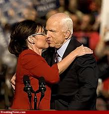 Sarah Palin kiss