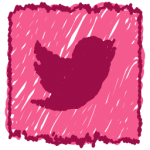 Pink Twitter Logo
