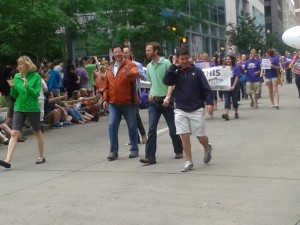 Bill Peduto in 2013 Pride Parade with other members of Council.