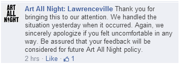 Response from Art All Night