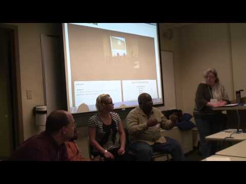 The closest I've come ... left to right:  Chris Potter, Chaz Kellem, Aria Charles, Tony Norman and me discussing diversity and language at Podcamp Pittsburgh in 2012.