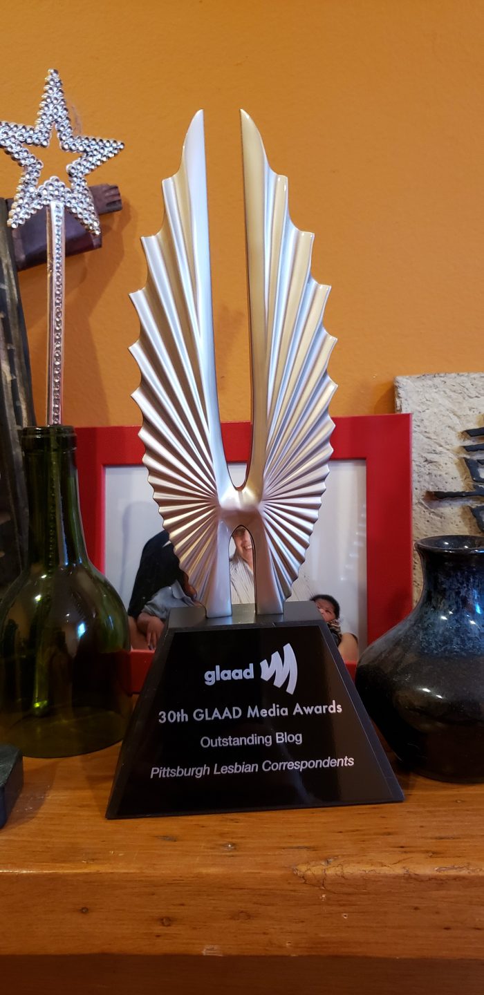 GLAAD award outstanding blog