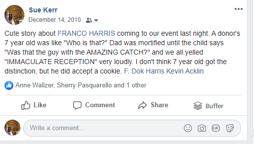 Franco Harris cute story