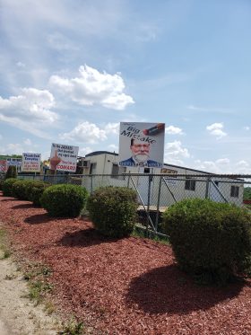 White Supremacy Signs Route 51