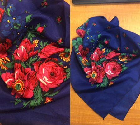 Floral kokum Scarf