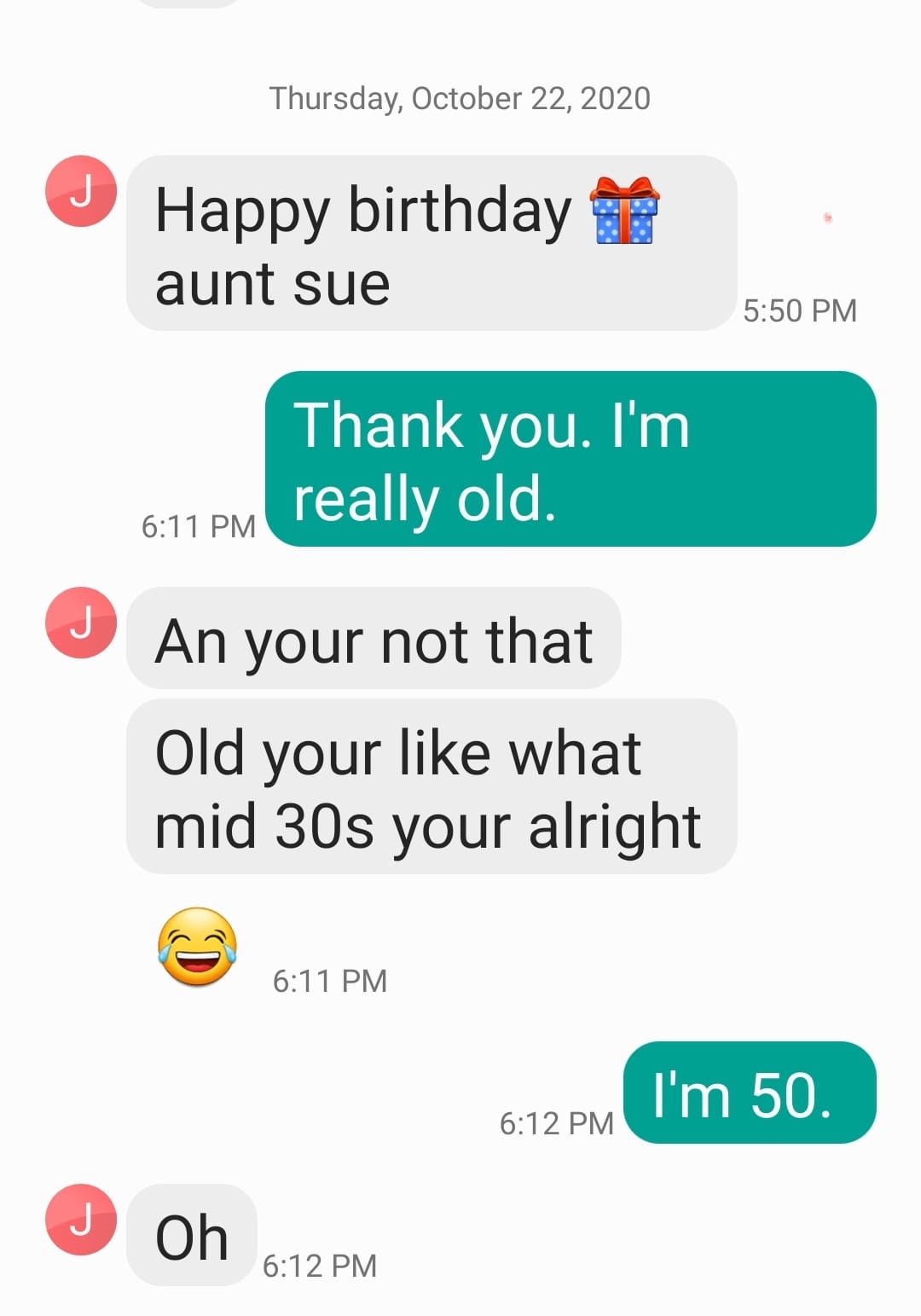 Birthday text
