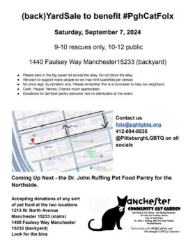 BackYardSale Cats Northside Manchester